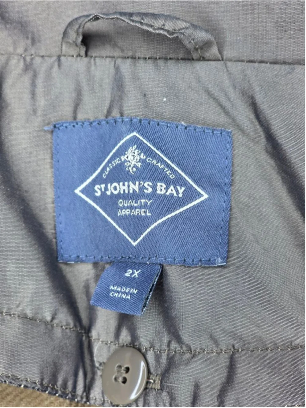 St. John's Bay Red & Gray Utility Jacket Women’s Plus Size 2X - Picture 6 of 7